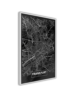 Poster  City Map: Frankfurt (Dark)